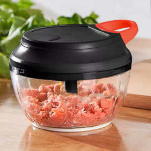 COHESTIA Manual Food Grinder & Chopper - Versatile Kitchen Gadget for Meat, Vegetables, and Garlic